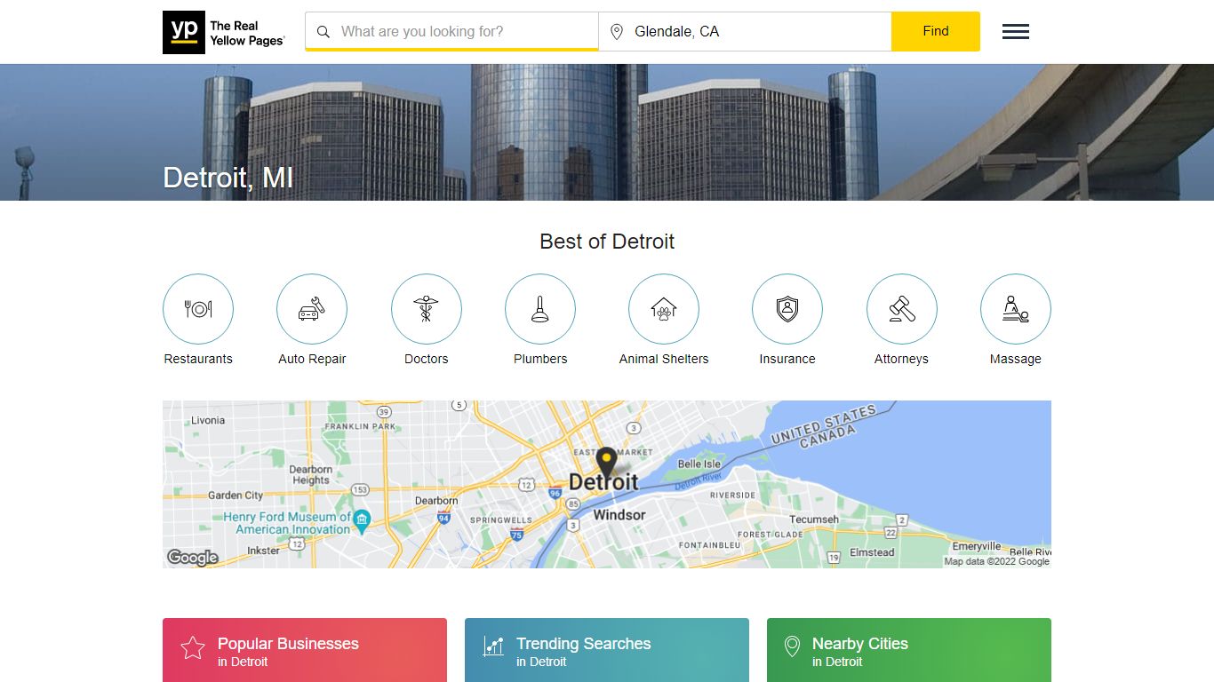 The Real Yellow Pages® - Detroit, MI Directory - YP.com